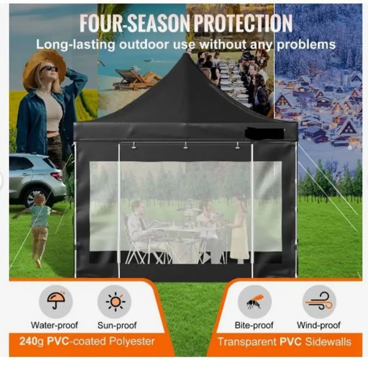 304.8 x 304.8 cm Pop Up Canopy Tent - Image 2