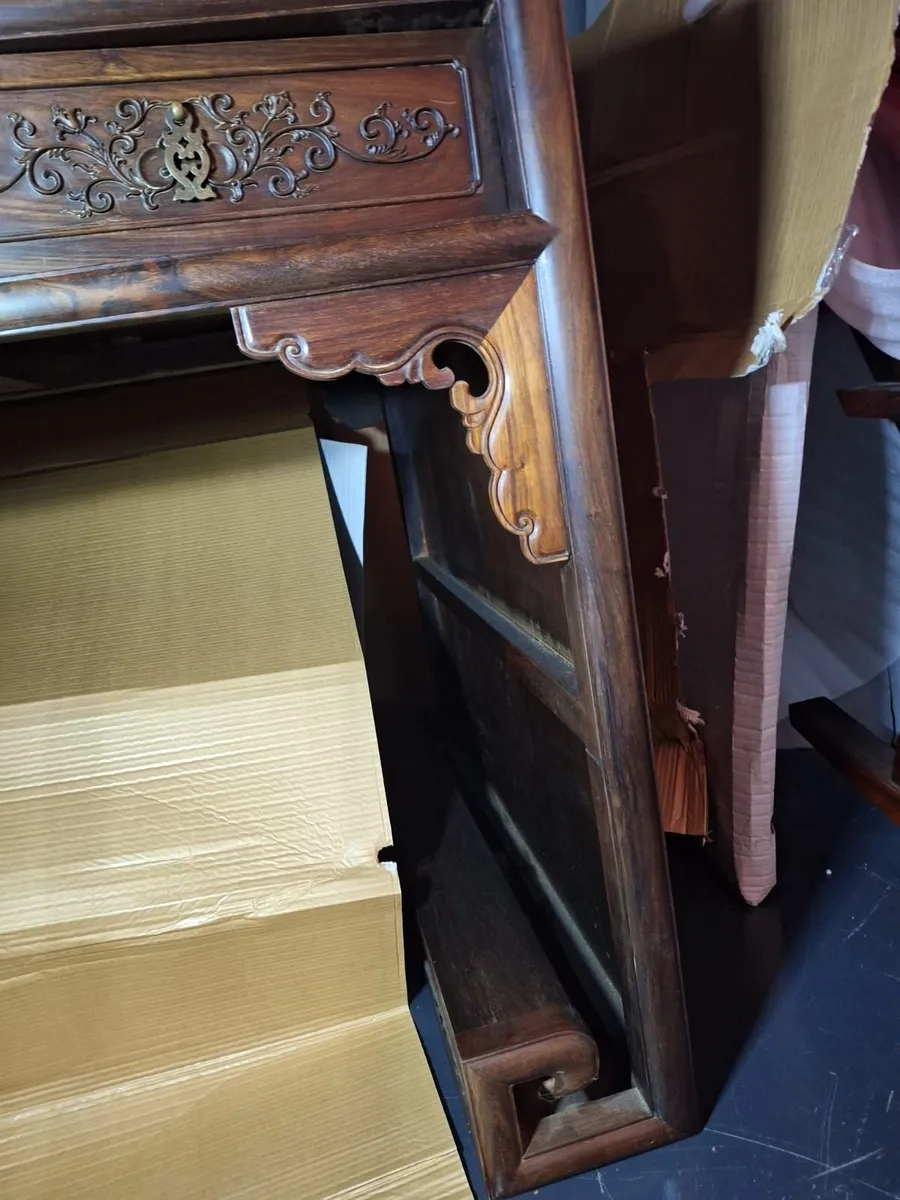 Antique Cinese Solid Wood Office Desk - Image 3