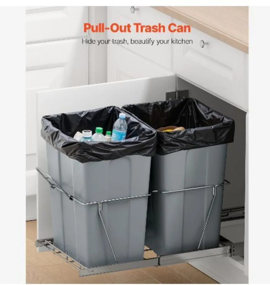 Pullout Trash Can for Kitchen Cabinets - Image 2