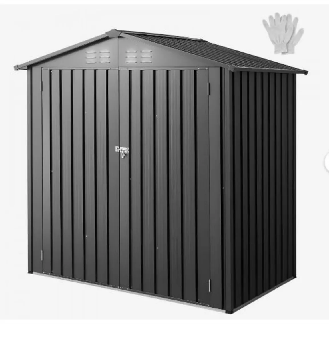 1860 x 1210 x 1841 mm Metal Garden Shed - Image 1