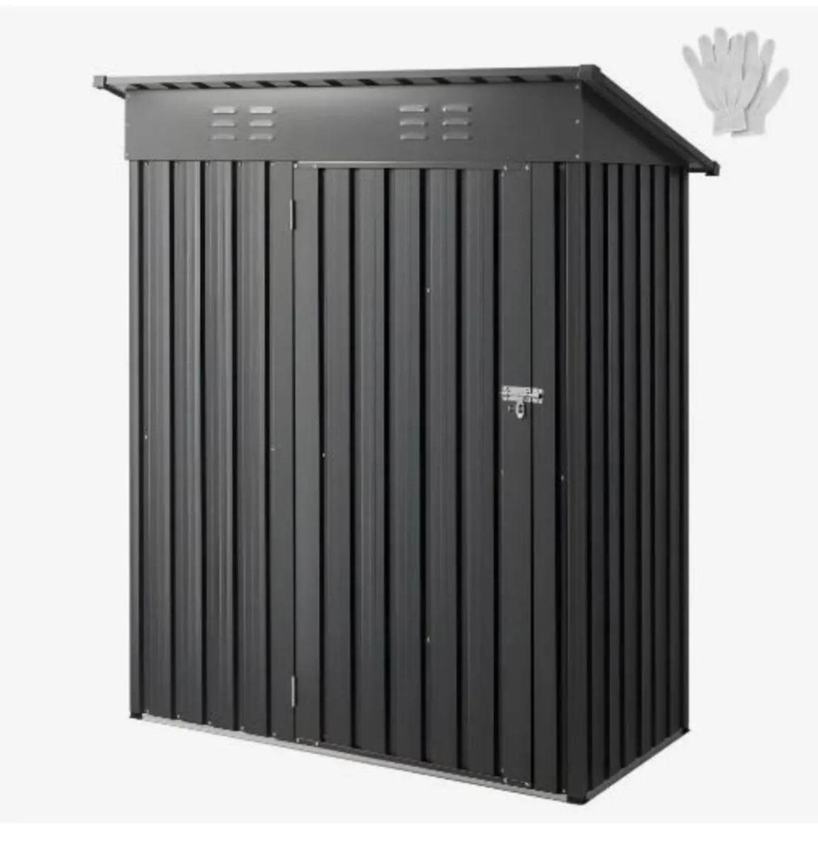 1533 x 876 x 1815 mm Metal Garden Shed - Image 1