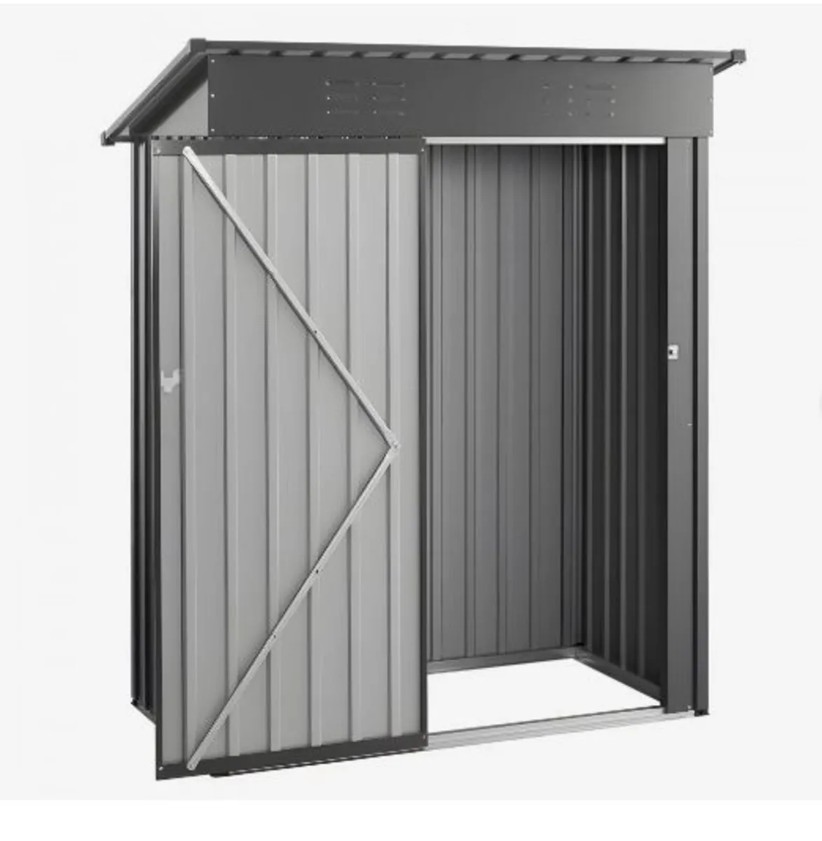 1533 x 876 x 1815 mm Metal Garden Shed - Image 4