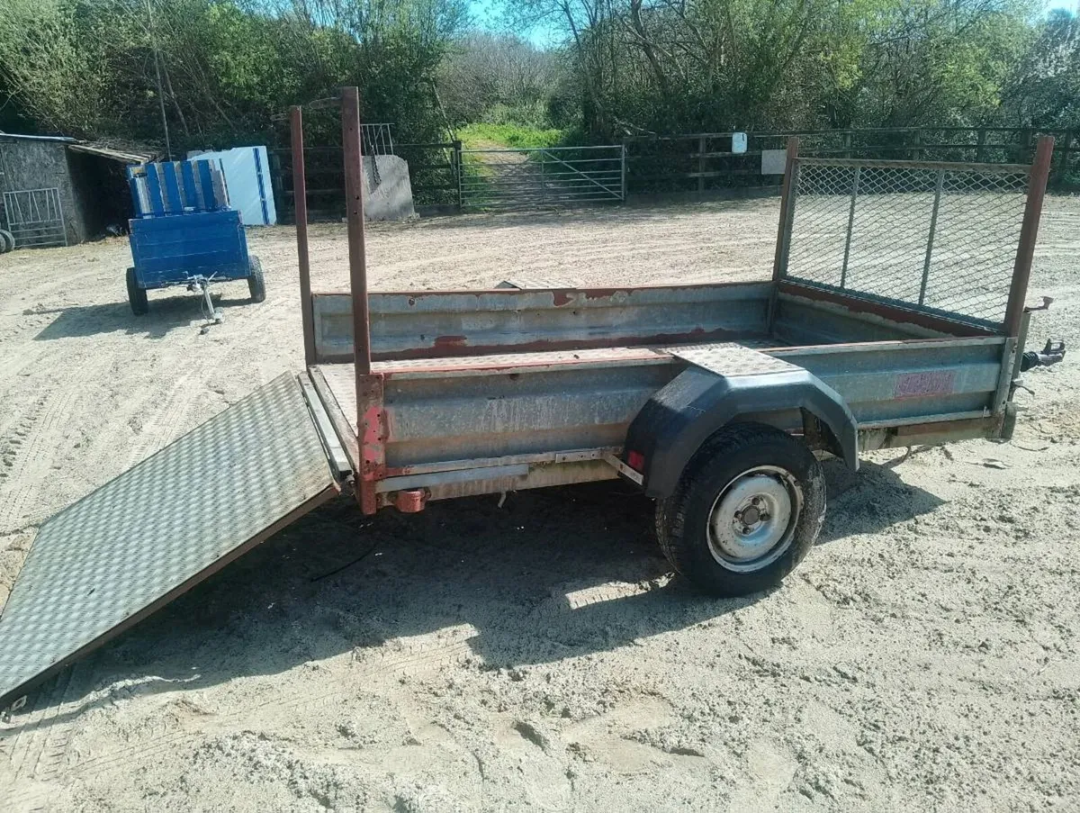8 x 4 galvanised trailer c/w ramp free delivery - Image 3