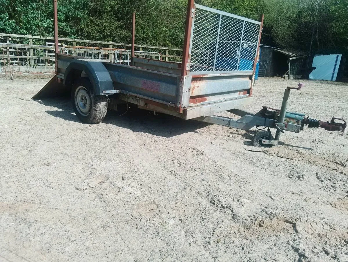 8 x 4 galvanised trailer c/w ramp free delivery - Image 4