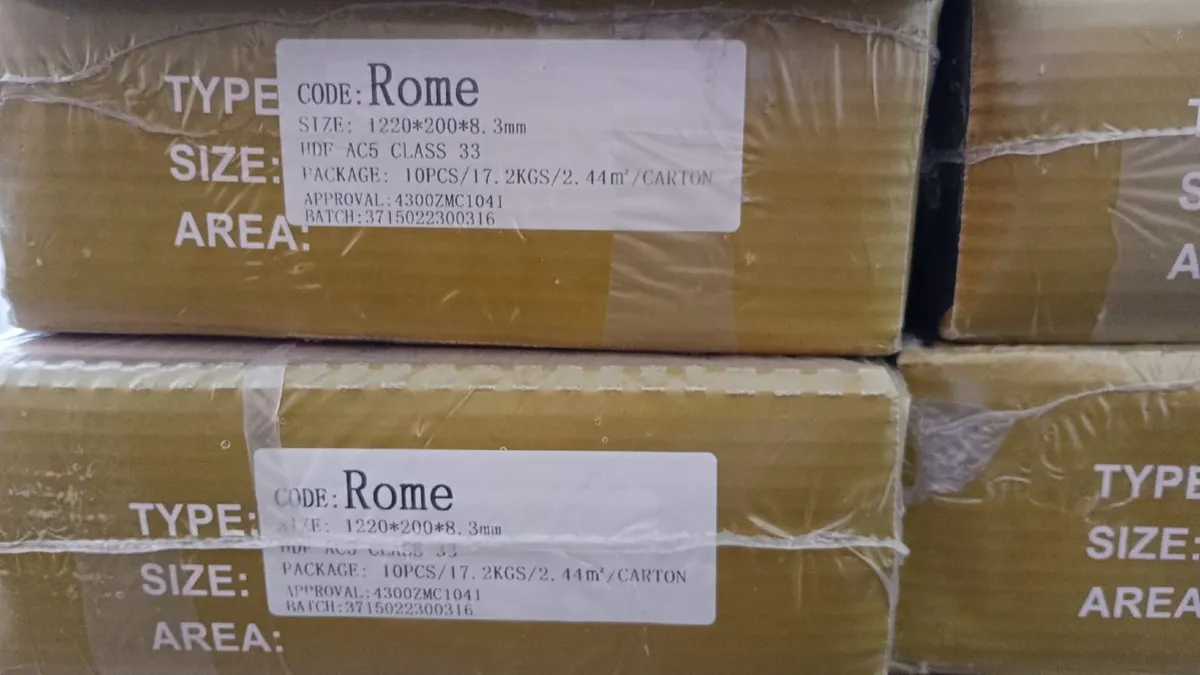 Private sale: NEW 18 Boxes 8mm laminate flooring - Image 4