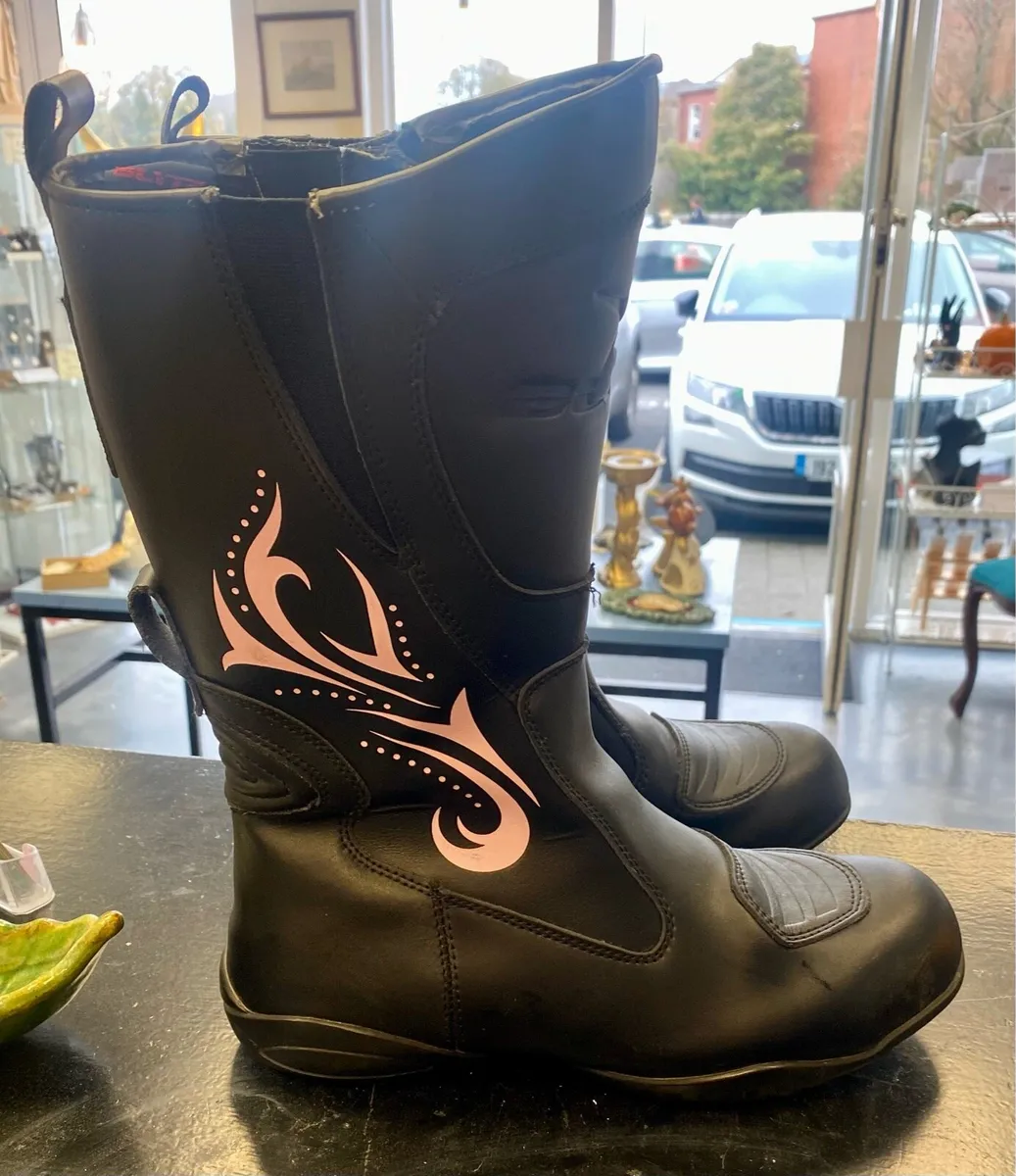 Motorbike leather boots (Ladies) - Image 4