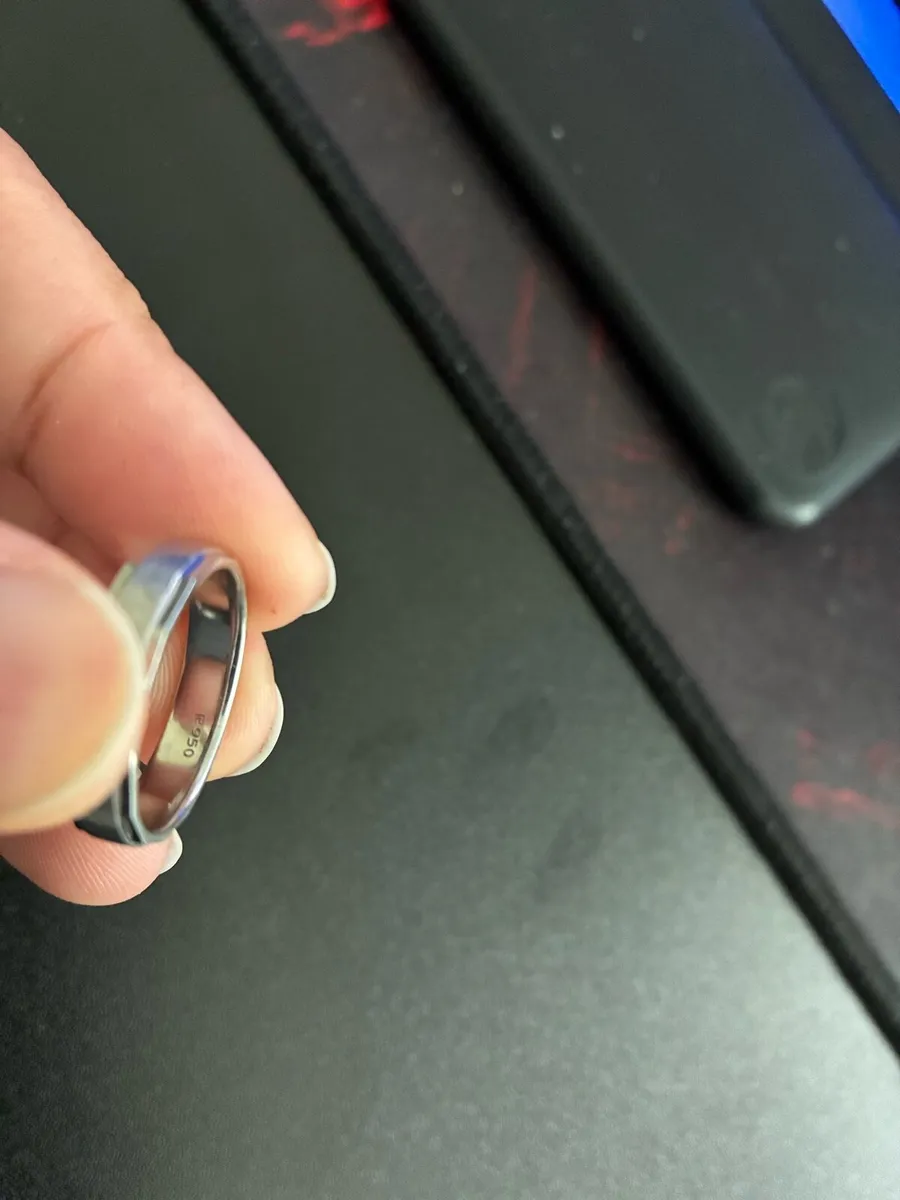 Men Platinum wedding ring Size: S - Image 2