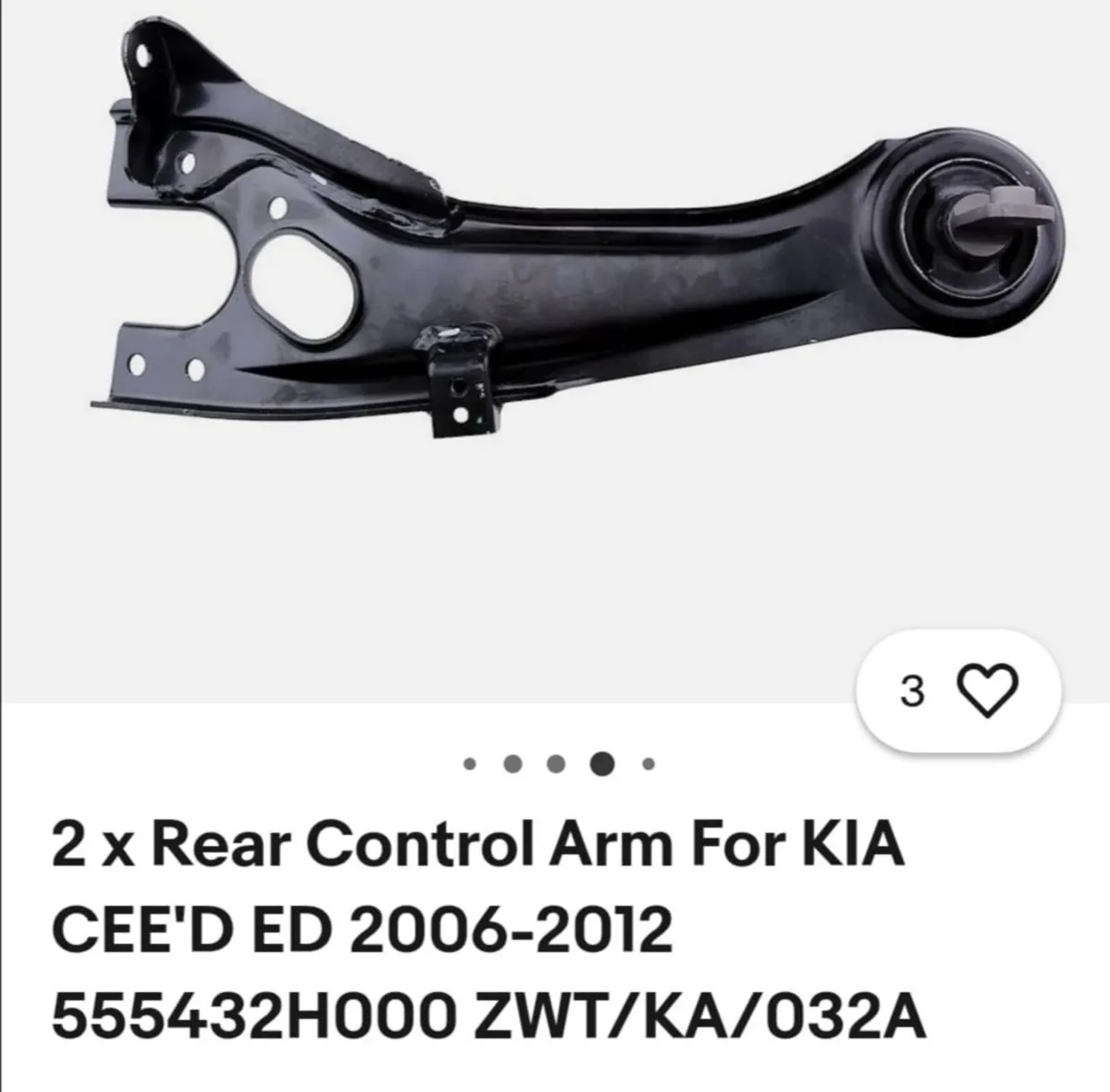 Kia ceed/hyundai i30 rear trailing arms - Image 1