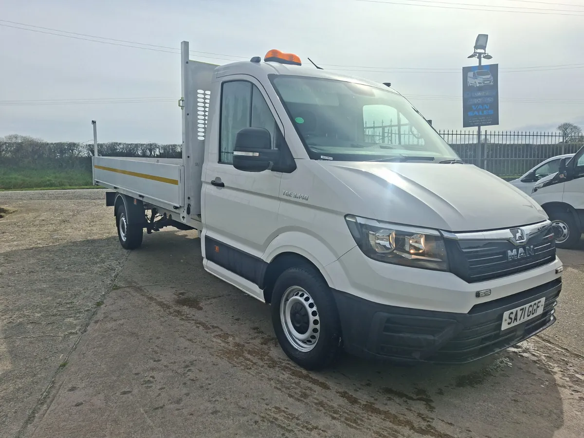 6500 TOWING LATE 2021 MAN TGE 14FT  DROPSIDE - Image 1