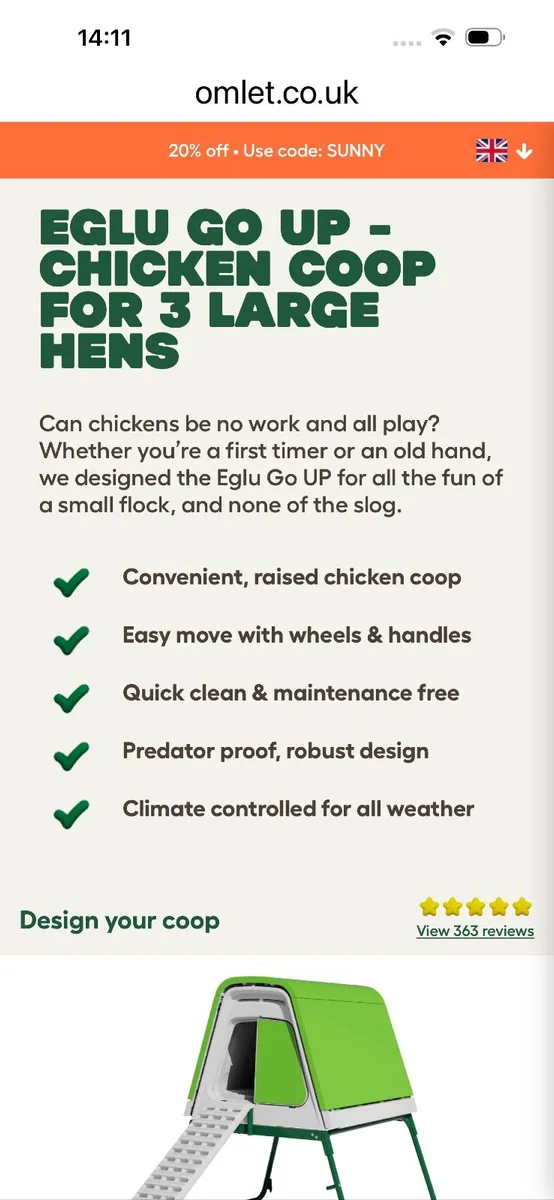 Omlet chicken coop - Image 2