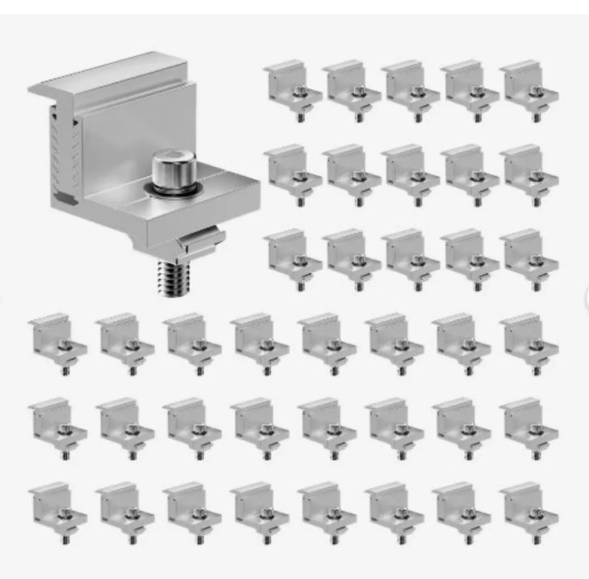 Solar Panel Z Mounting Brackets, 35-50mm - Image 1
