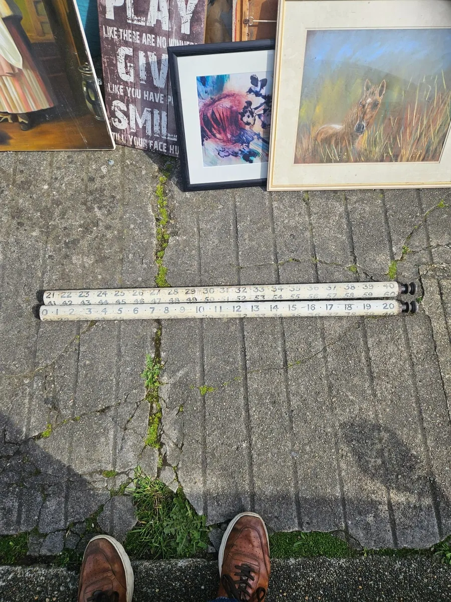 Vintage Billard Poles - Image 1