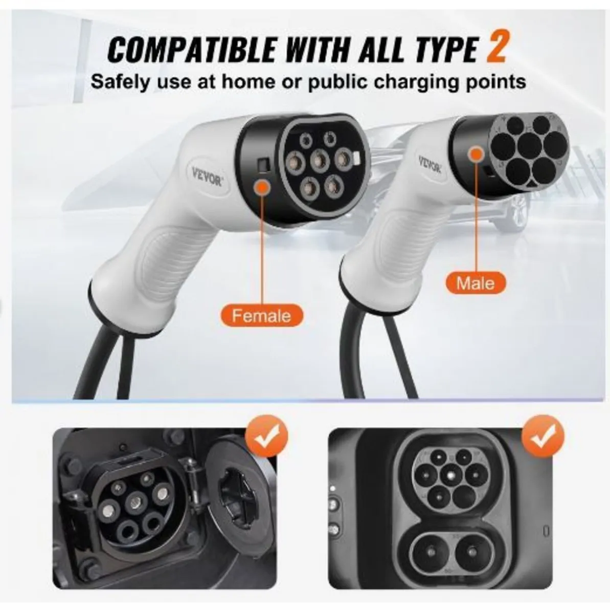 Type 2 to Type 2 EV Charging Cable, 16Amp - Image 2