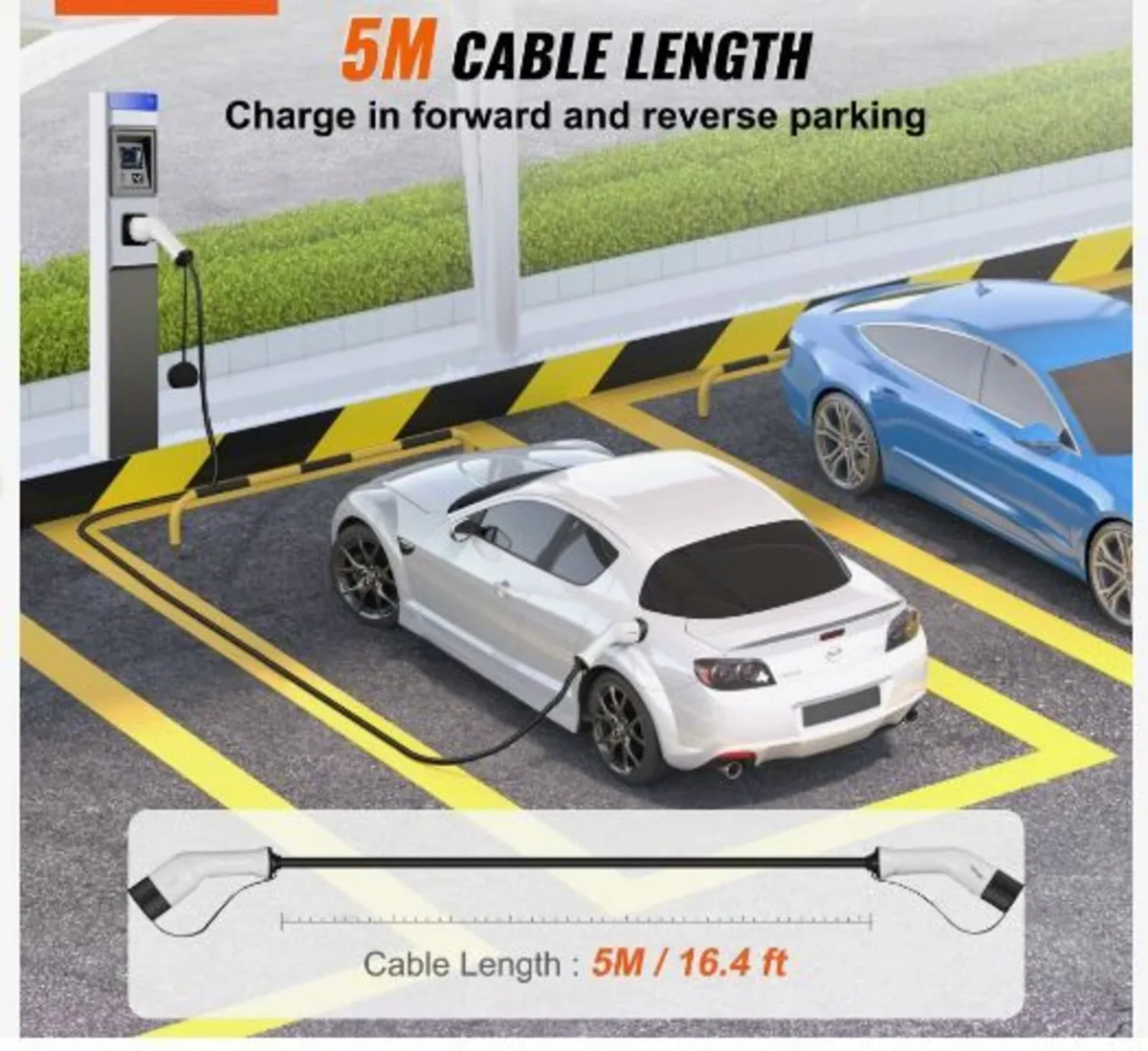 Type 2 to Type 2 EV Charging Cable, 16Amp - Image 4