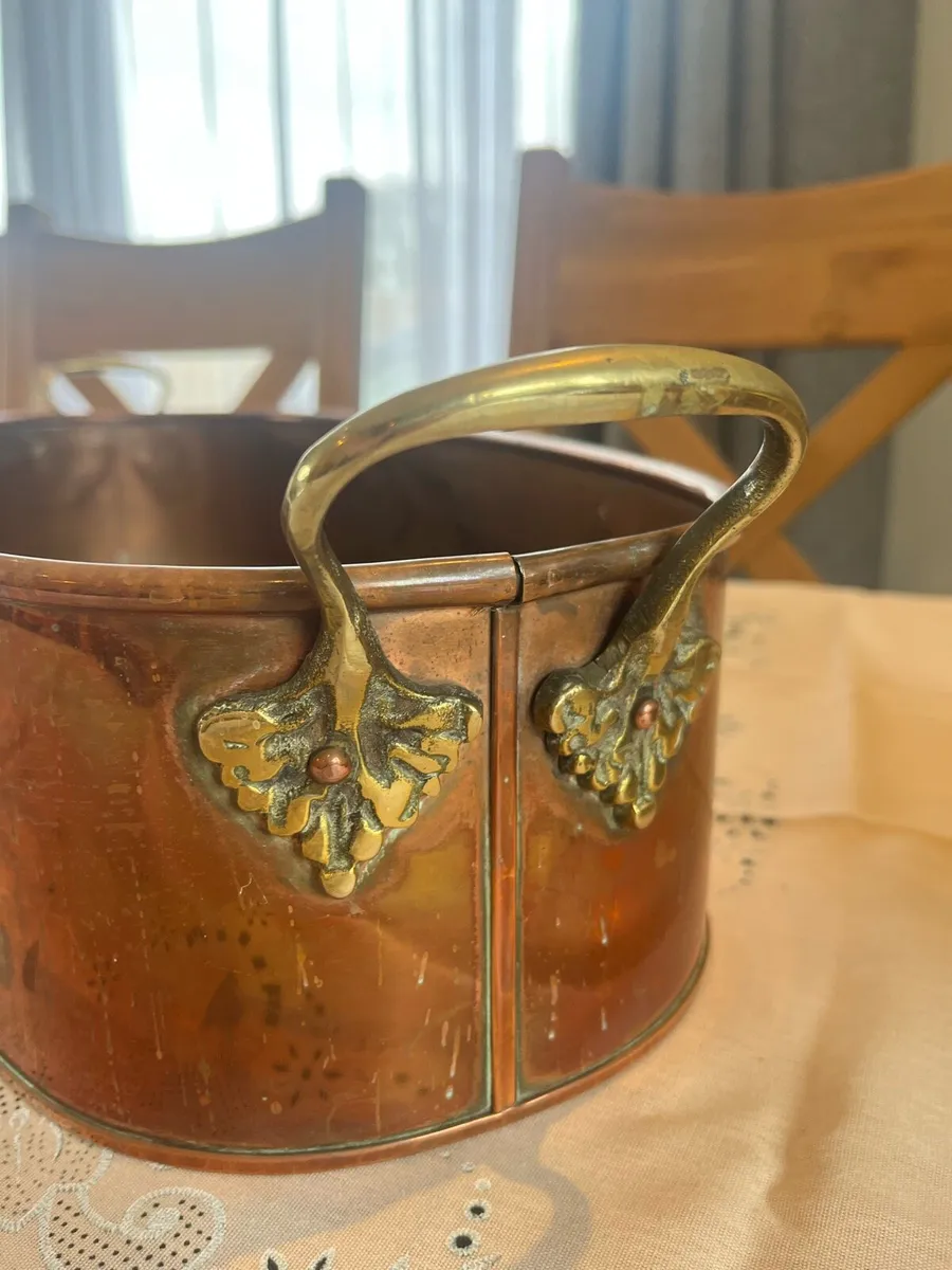 Antique Arts & Crafts Copper Fish Kettle - Image 3