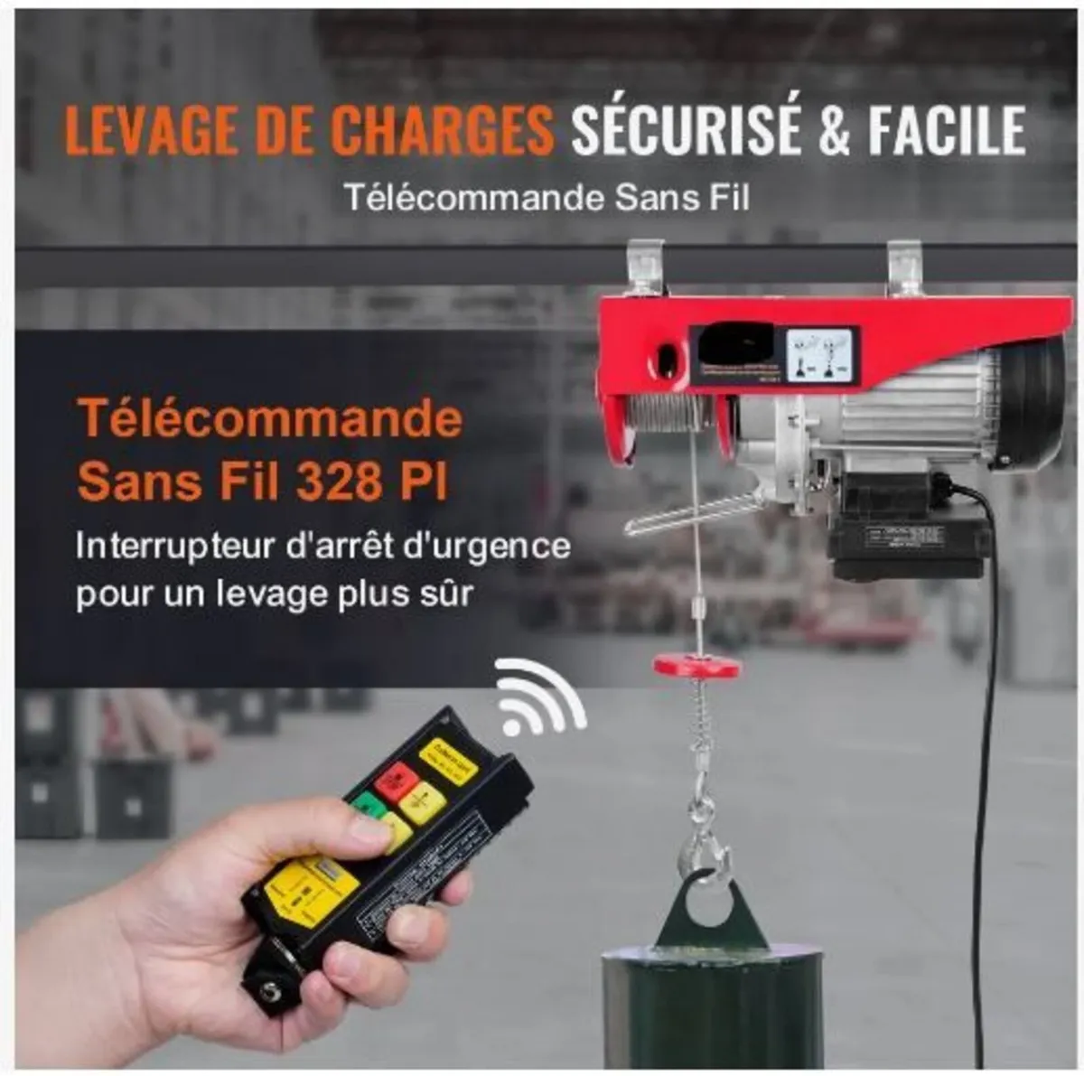 Electric Hoist 2200 lb Electric Winch - Image 4