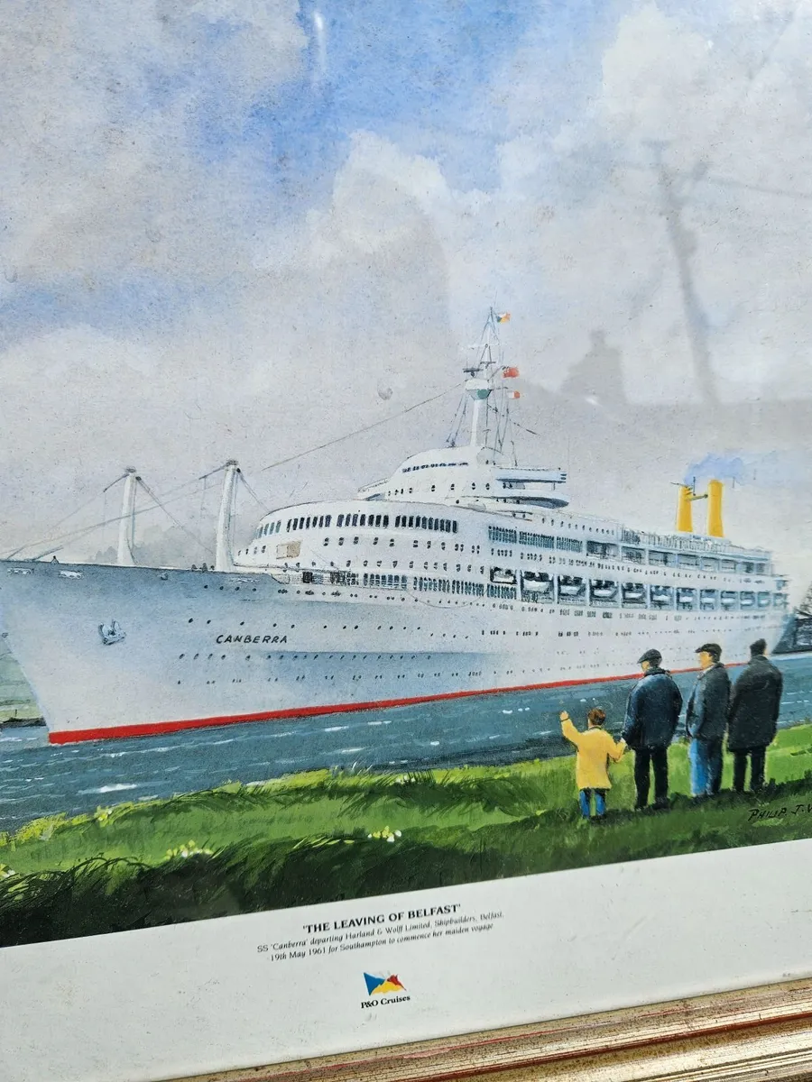 Picture Print P&O Cruises SS Canberra Leaving Belf - Image 2