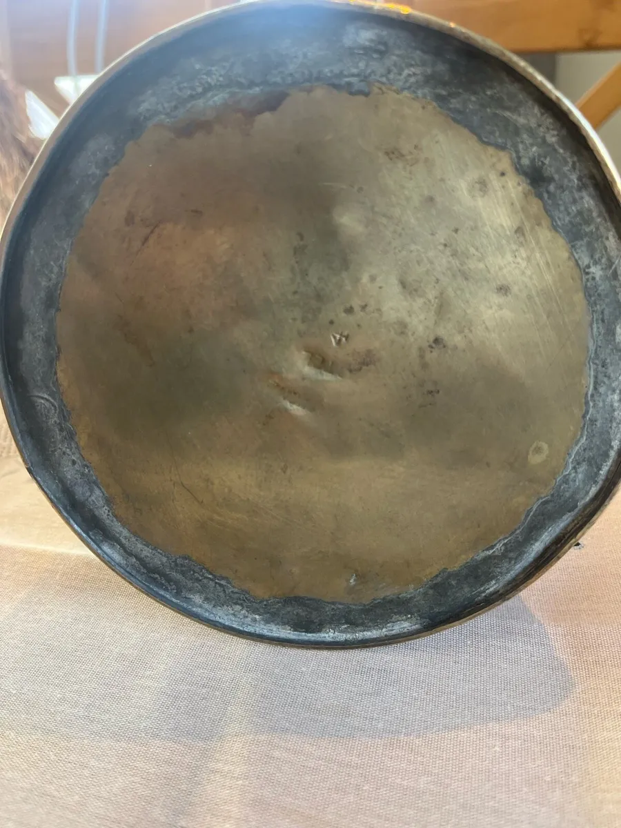 Antique Brass Pitcher Jug Stamped - Image 4