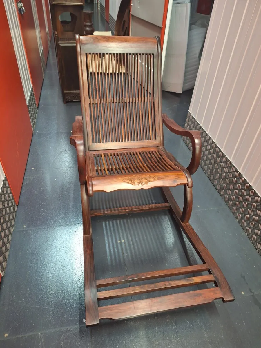 Antique Chinese Rocking Chair - Image 2