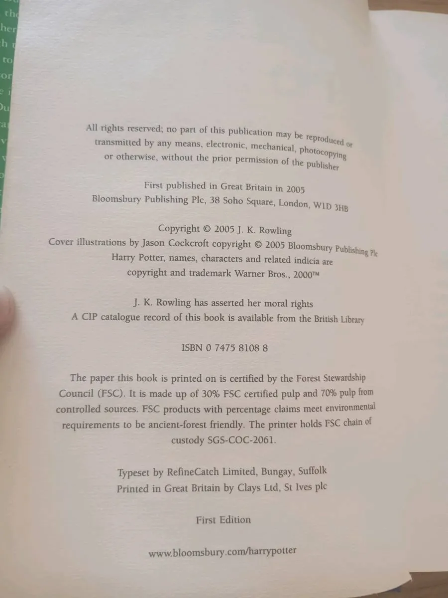 Harry Potter Half Blood Prince, Goblet of Fire - Image 3