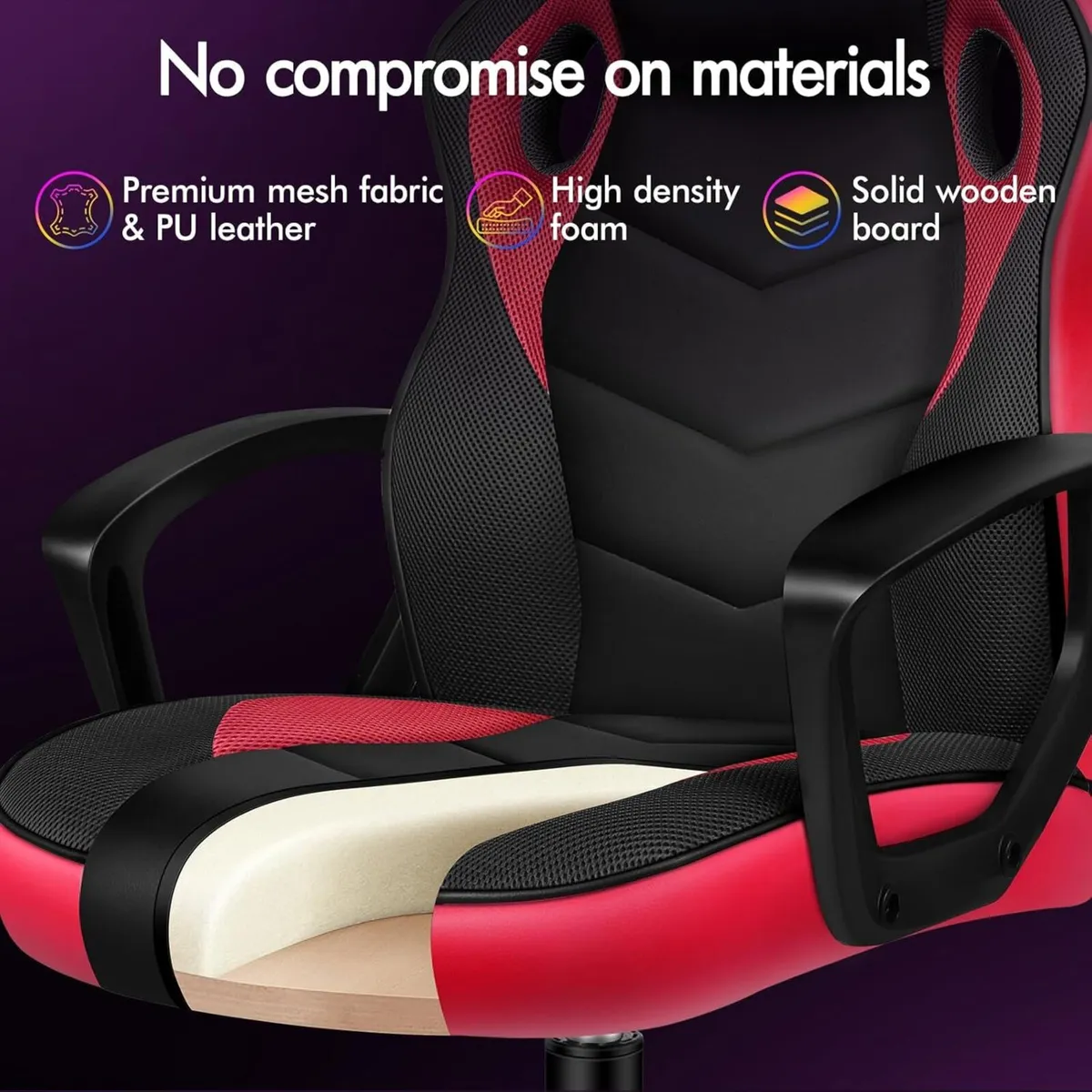 Gaming Chair Video Game Chairs Ergonomic Computer - Image 4