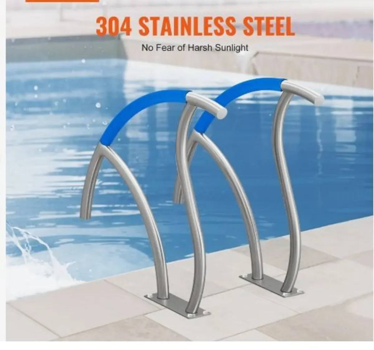 Pool Handrail, 2 PCS 30x30 in Pool Railing - Image 2