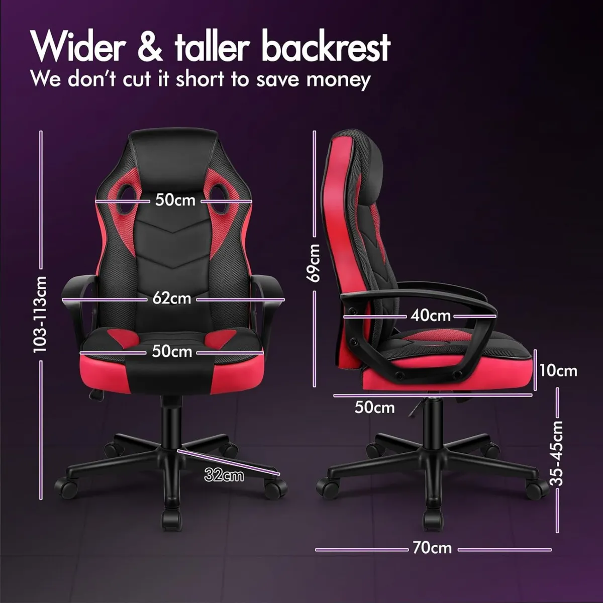 Gaming Chair Video Game Chairs Ergonomic Computer - Image 2