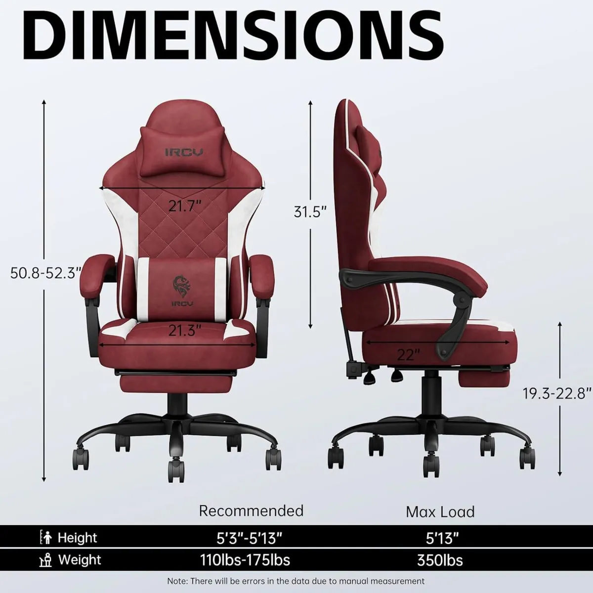 Gamer Chair with Footrest Gaming Chairs for - Image 3