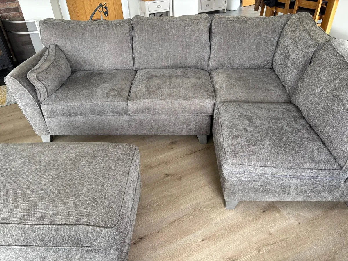 Corner Sofa with Footstool - Image 3