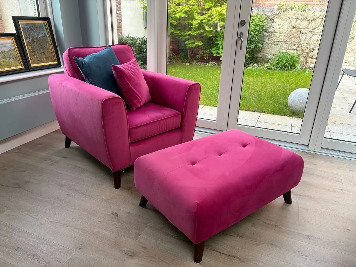 Armchair and Footstool - Image 2