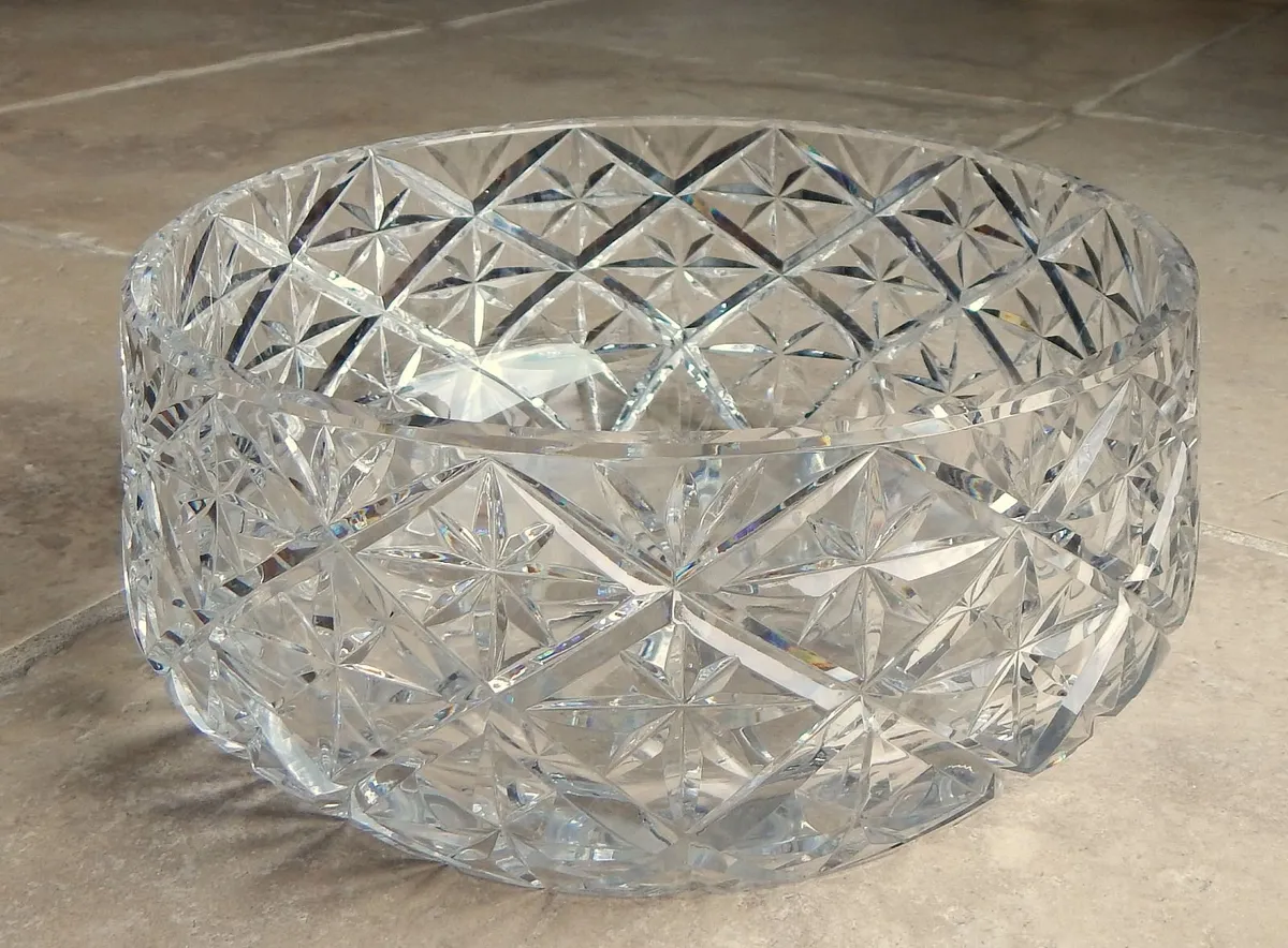 Large Cut Crystal Bowl - Image 1