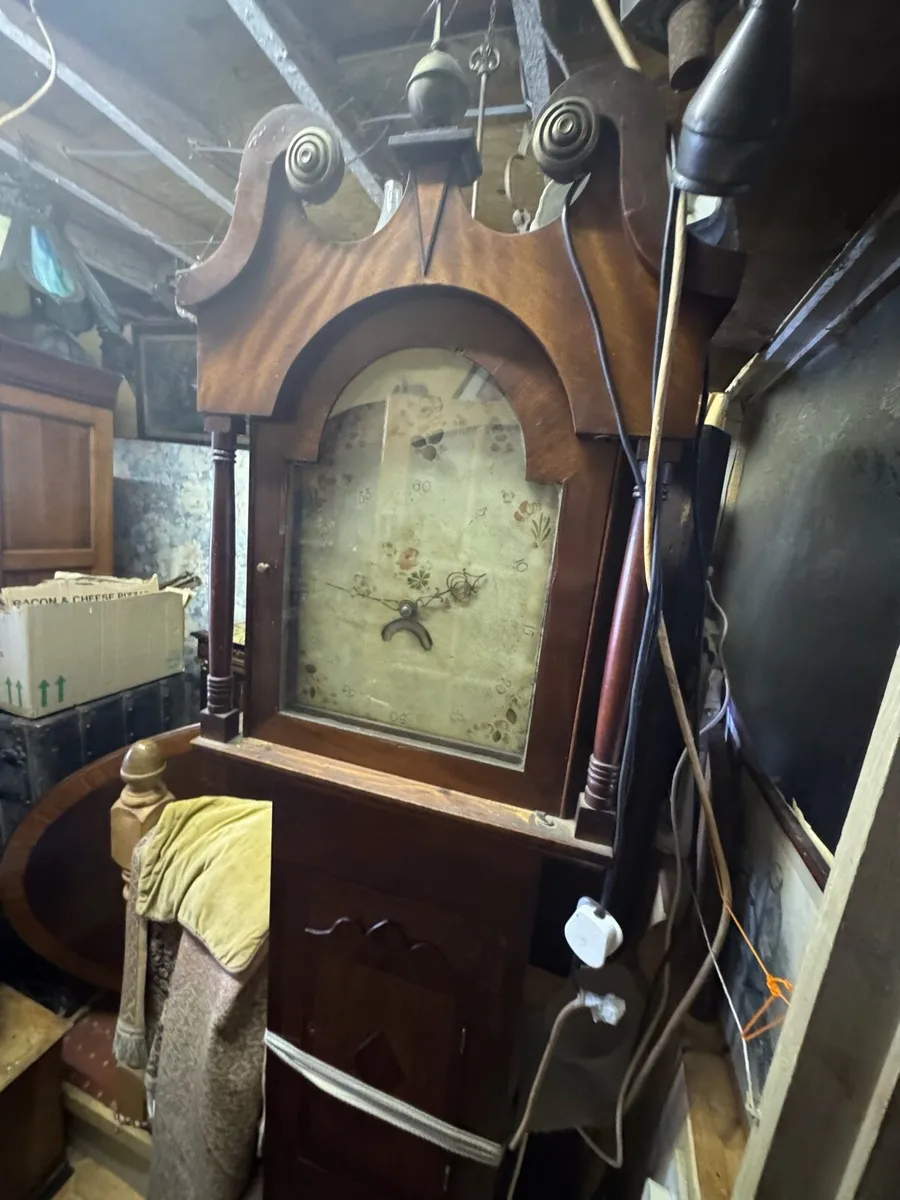 Antique grandfather clock - Image 2