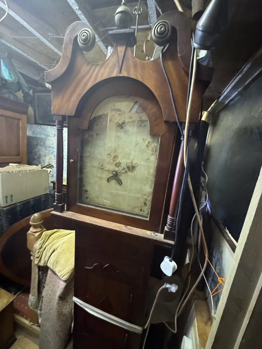 Antique grandfather clock - Image 3