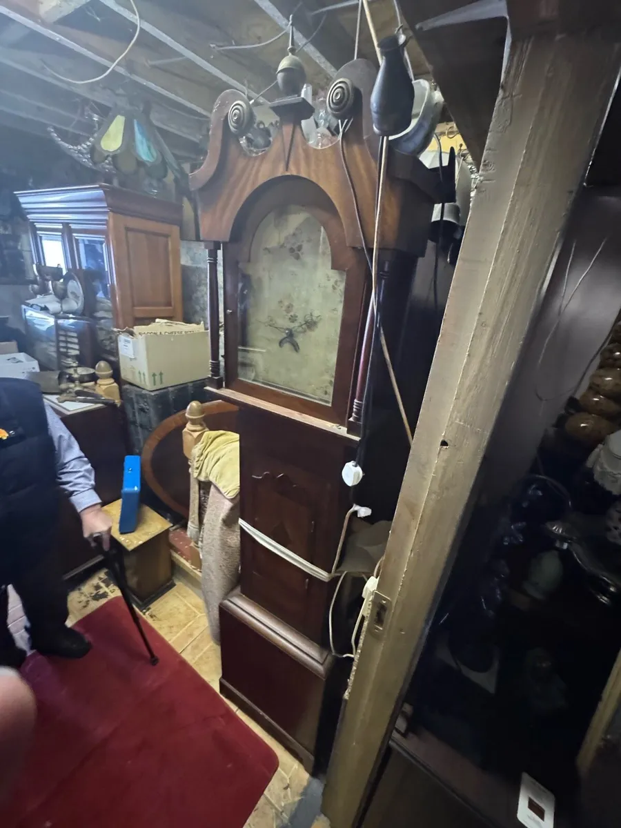 Antique grandfather clock - Image 4