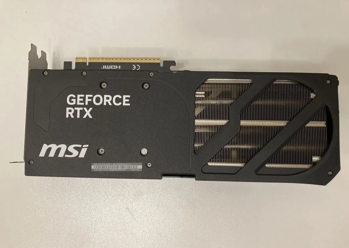 MSI RTX 5070 Ti shadow 3X OC graphics card - Image 2