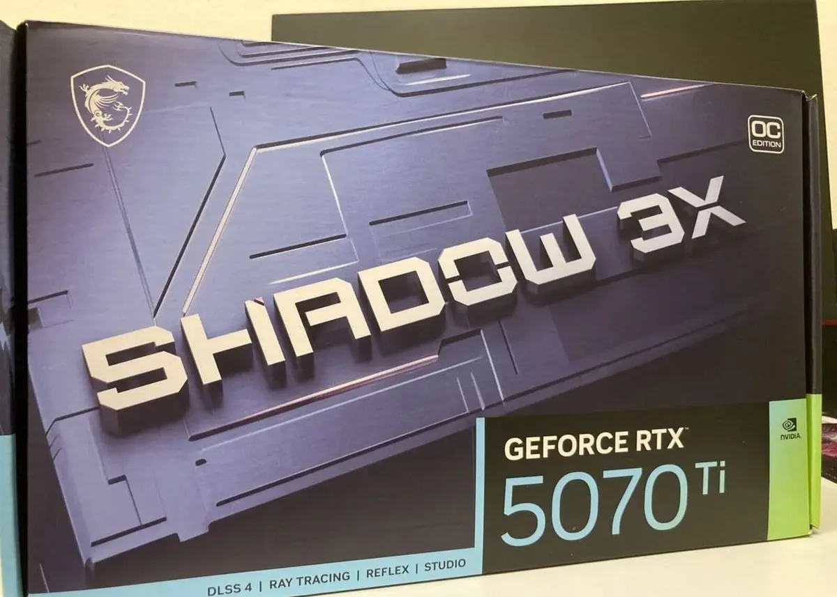 MSI RTX 5070 Ti shadow 3X OC graphics card - Image 3
