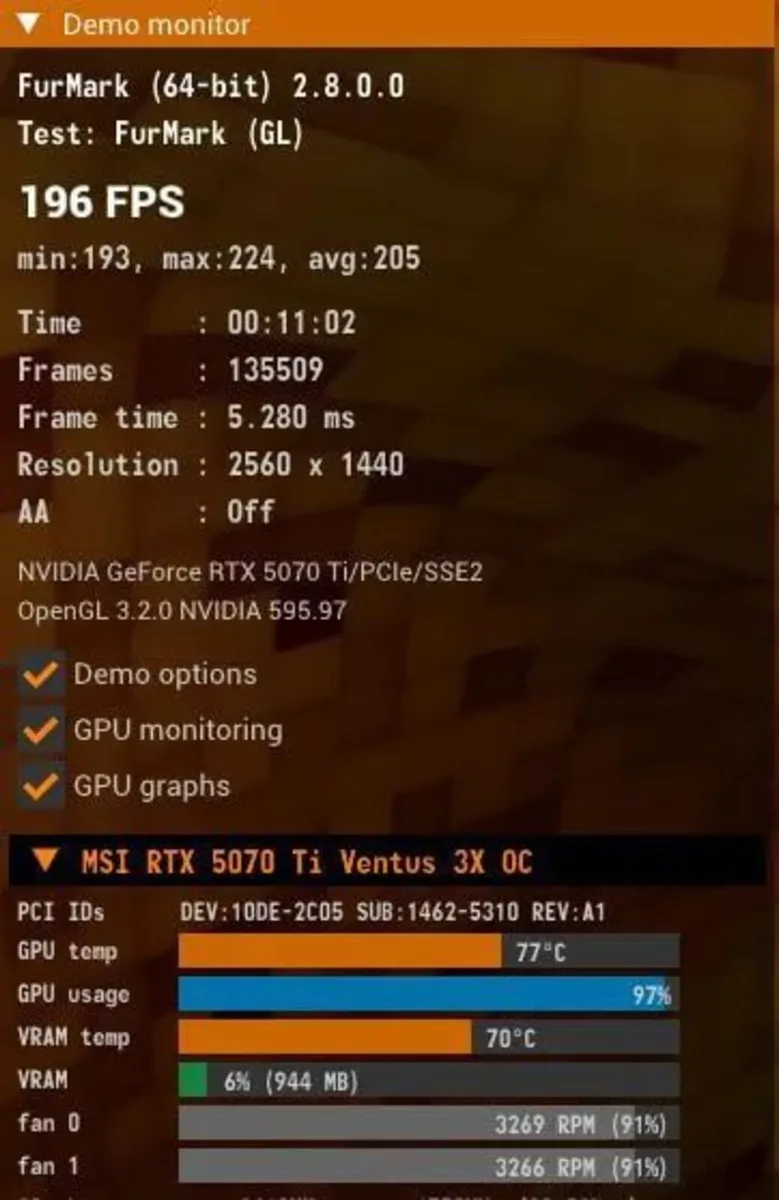 MSI RTX 5070 Ti shadow 3X OC graphics card - Image 4
