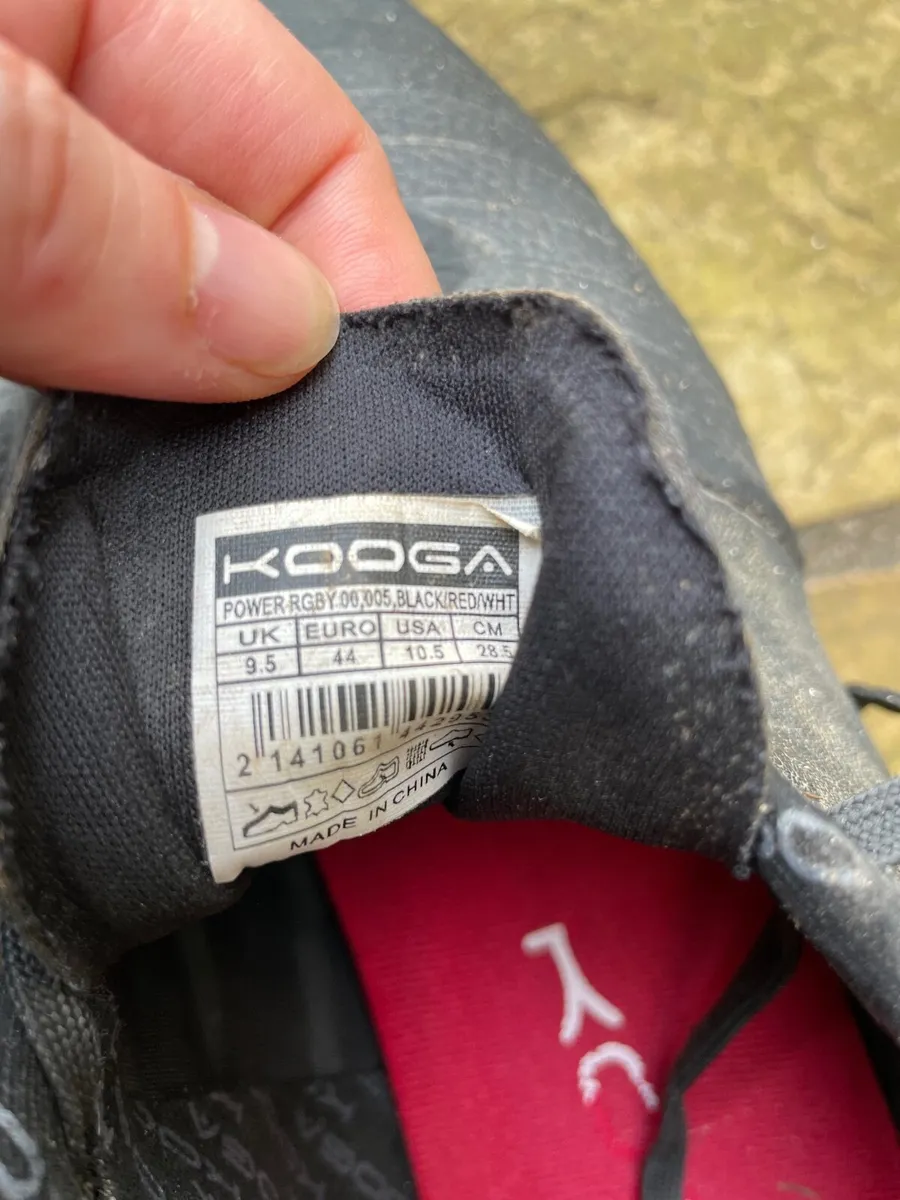 Kooga Rugby boots & studs - uk 9.5/ eur 44 - Image 2