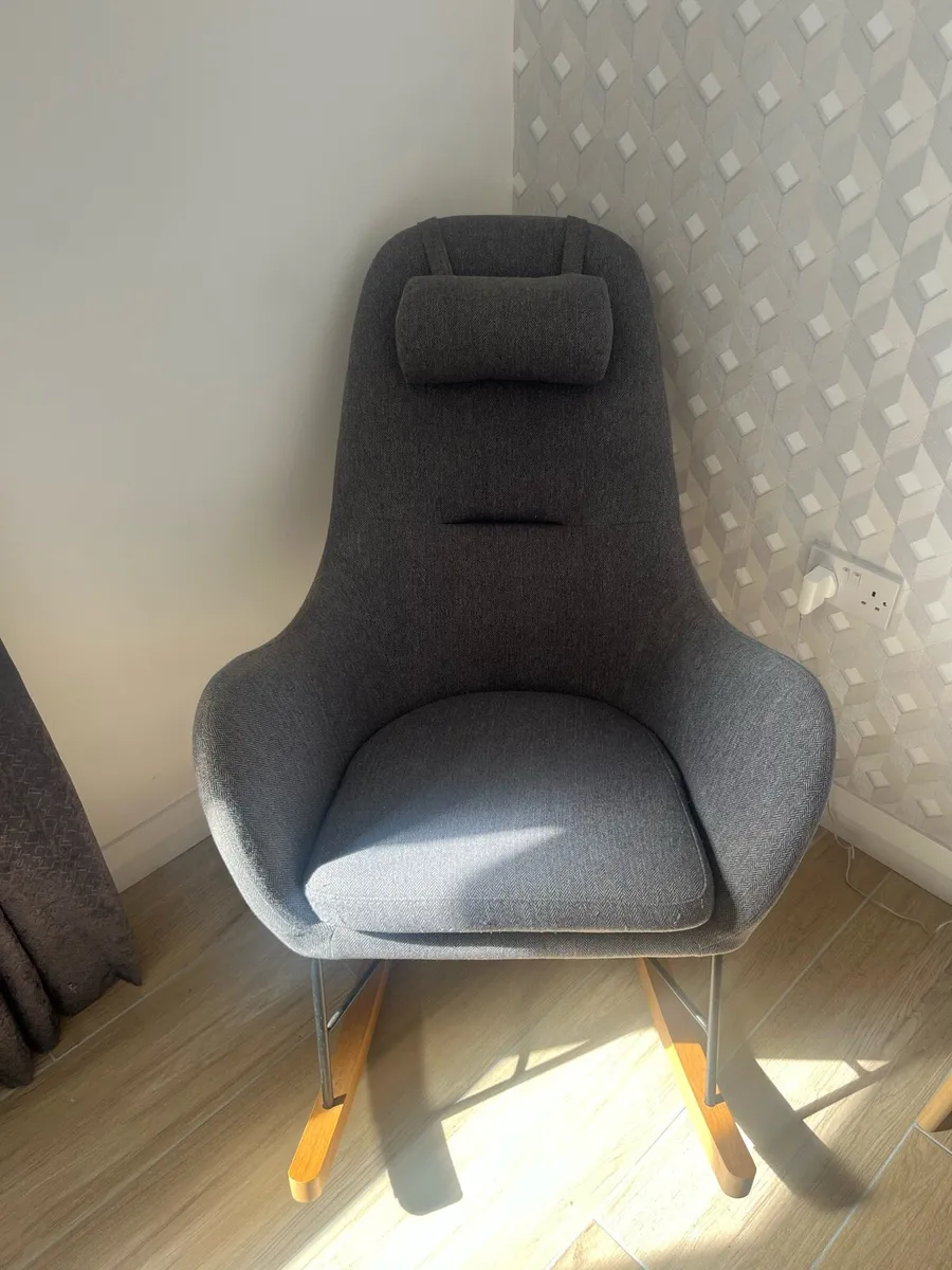 Grey nursery rocking chair - Image 1