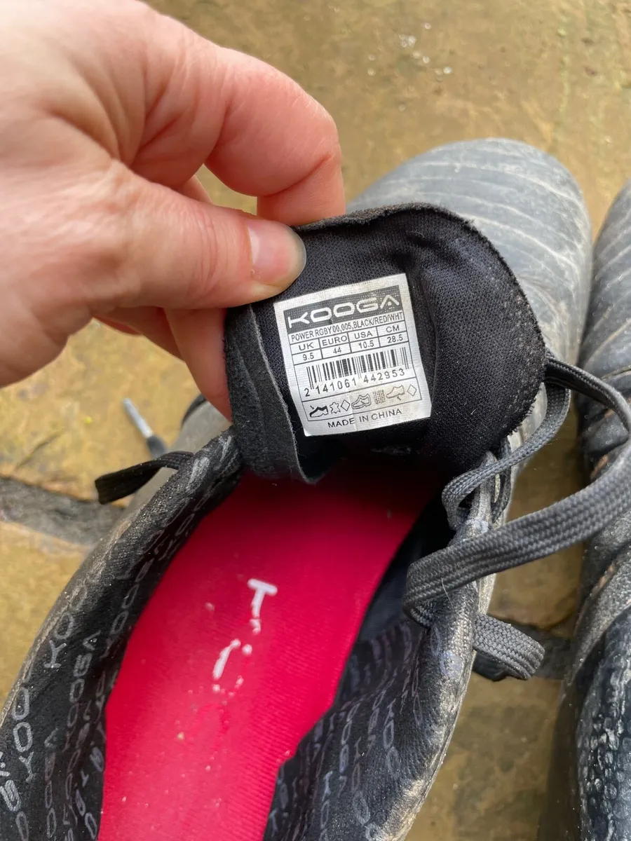 Kooga Rugby boots & studs - uk 9.5/ eur 44 - Image 4
