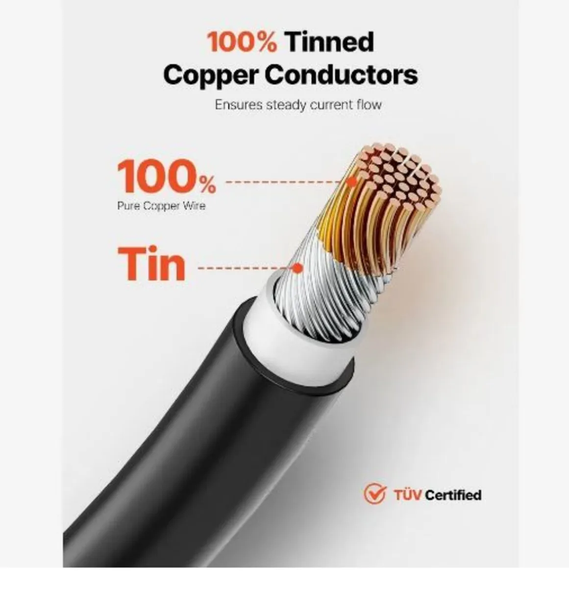 30.48m/100FT Solar Panel Extension Cable - Image 2