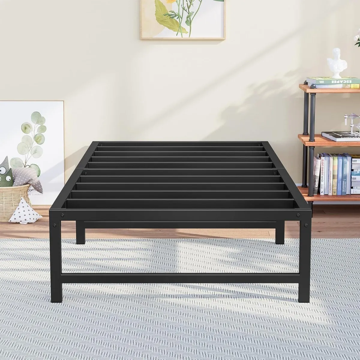 3ft Single Bed Heavy Duty Steel Slats Metal - Image 1