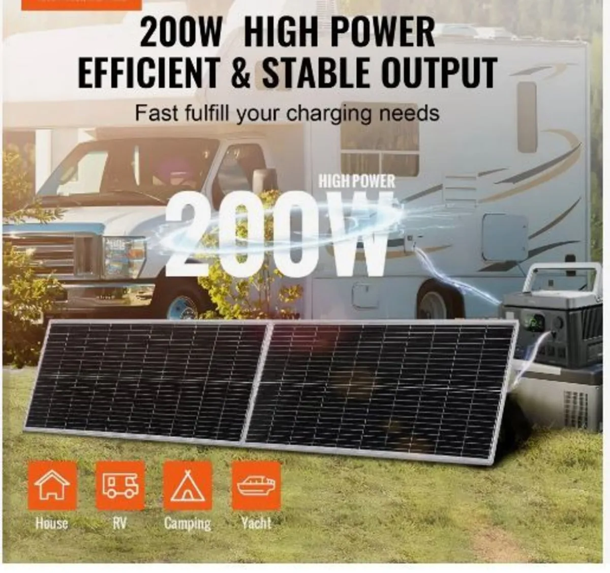 200W Monocrystalline Solar Panel Kit - Image 2