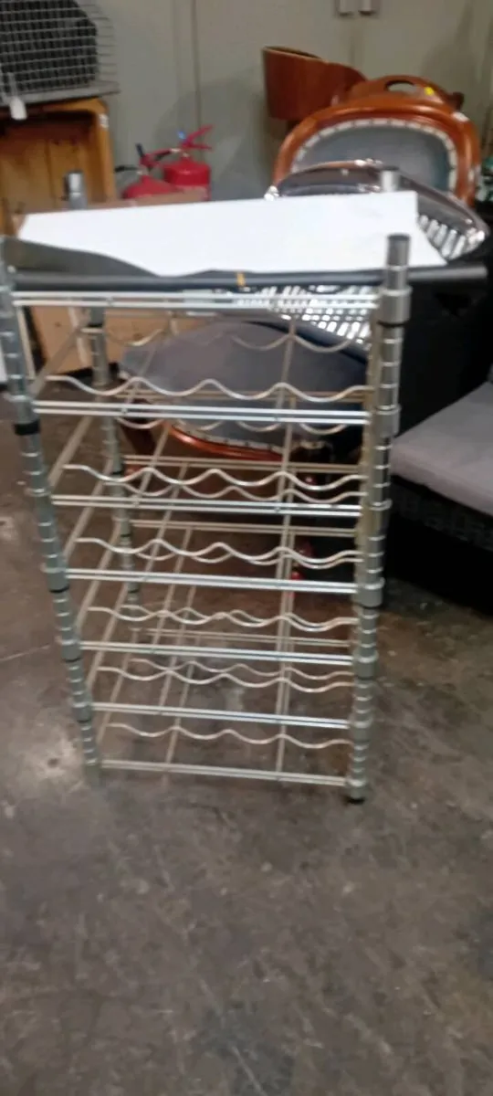 Modern Chrome Wine Rack