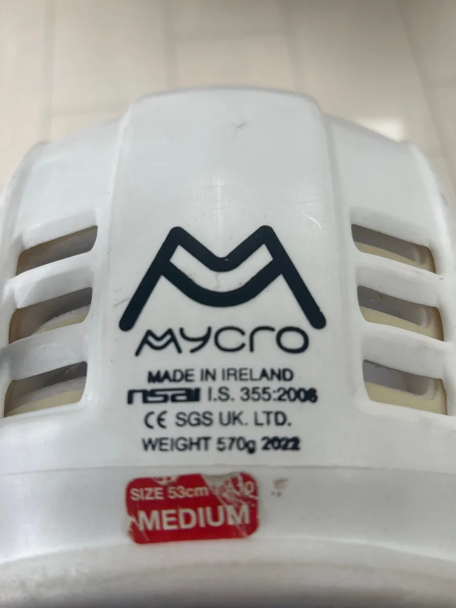 Mycro hurling helmet white - Image 3
