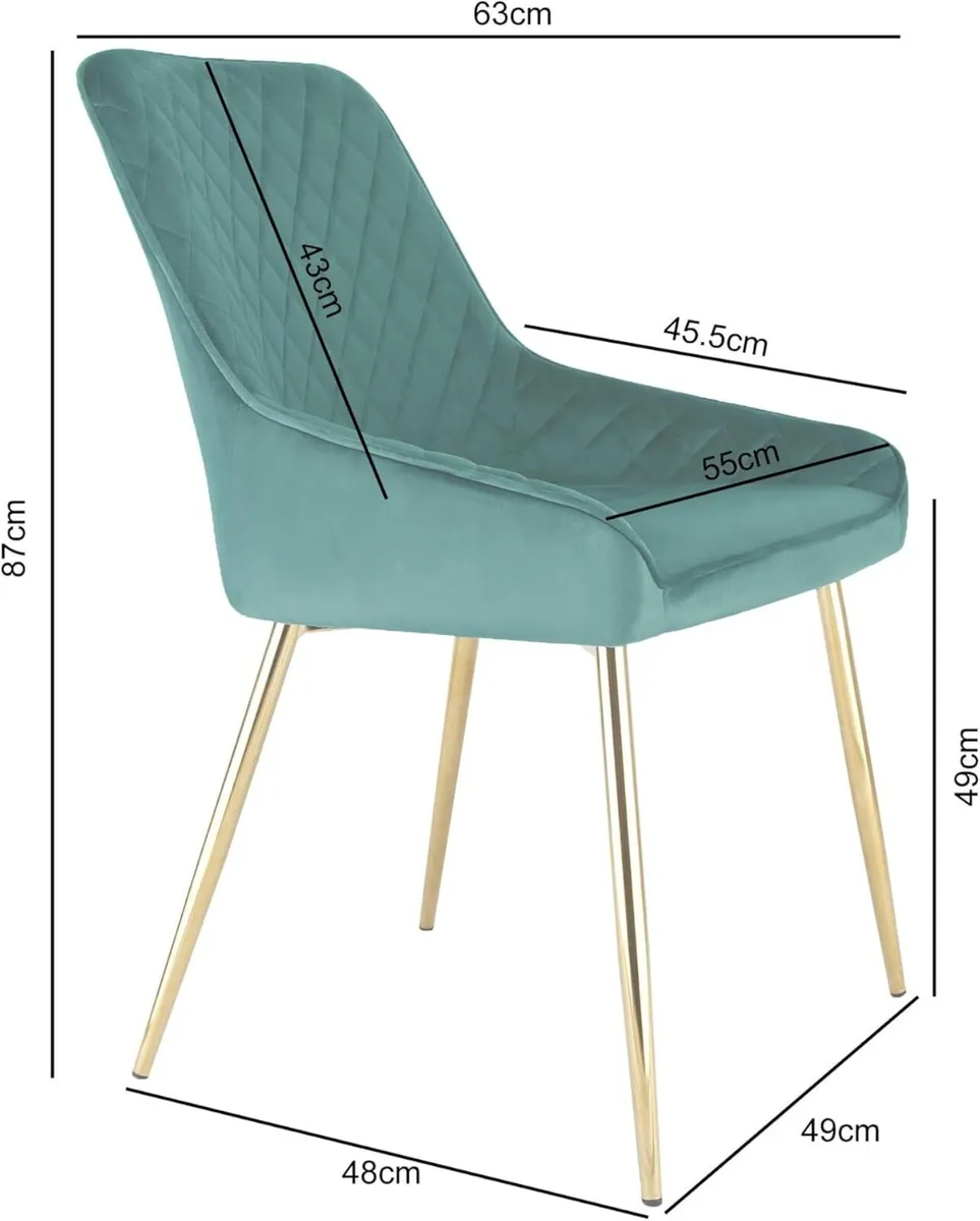 Hamilton Accent Dining Chair with High Back - Image 2