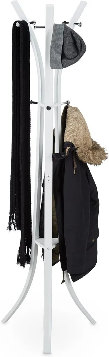 Coat Rack “Style” Sturdy Metal Standing Garment - Image 1