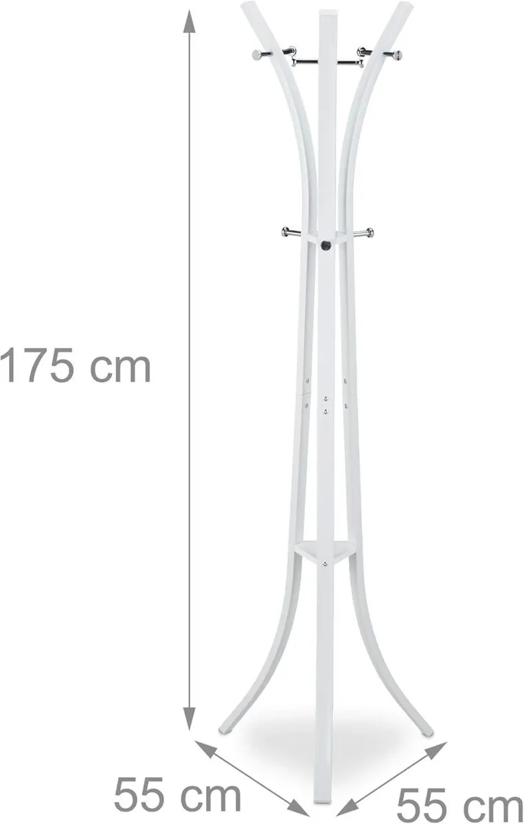 Coat Rack “Style” Sturdy Metal Standing Garment - Image 3