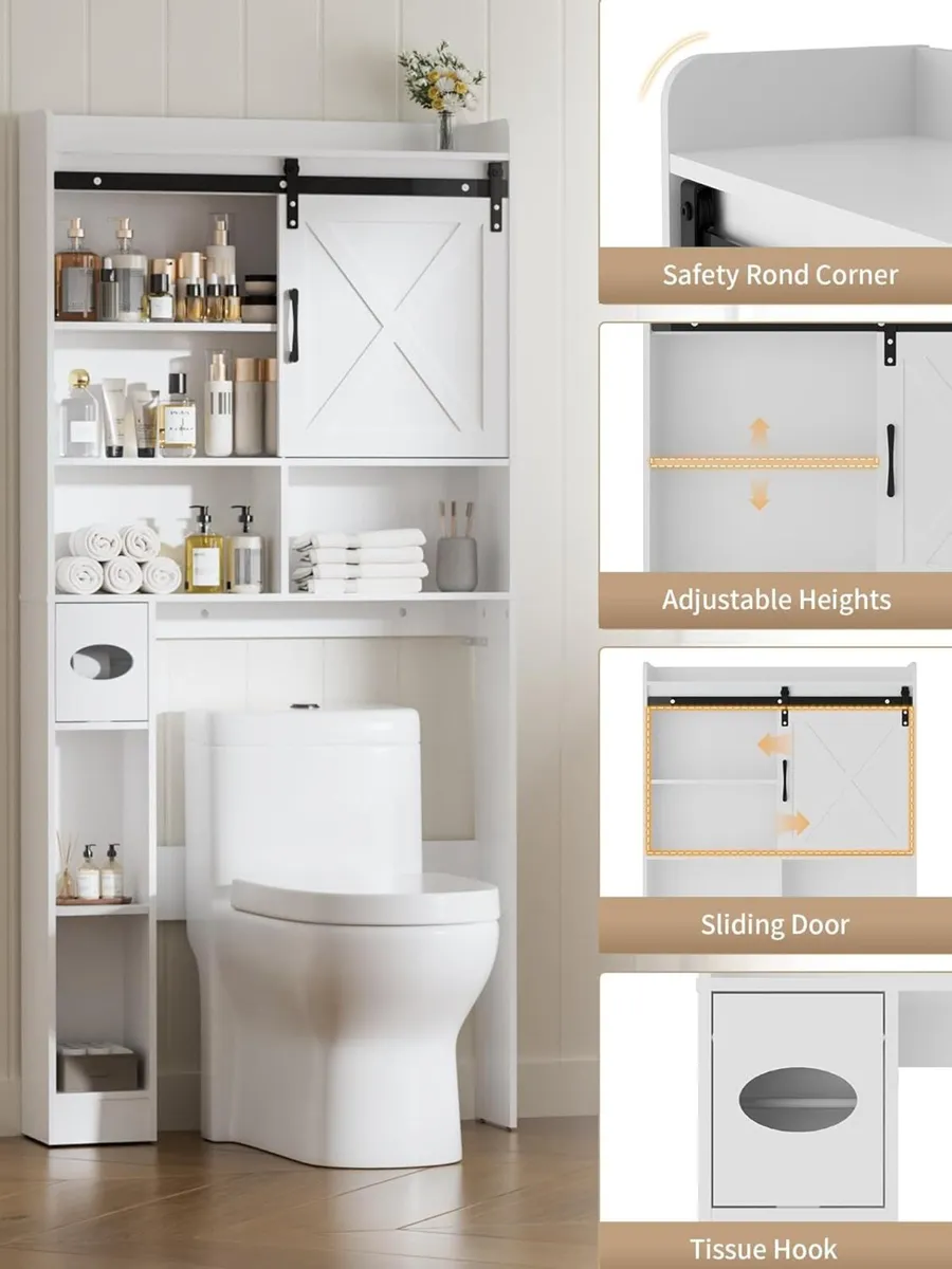 Tall Cupboard for Bathroom Cabinet Over The - Image 4