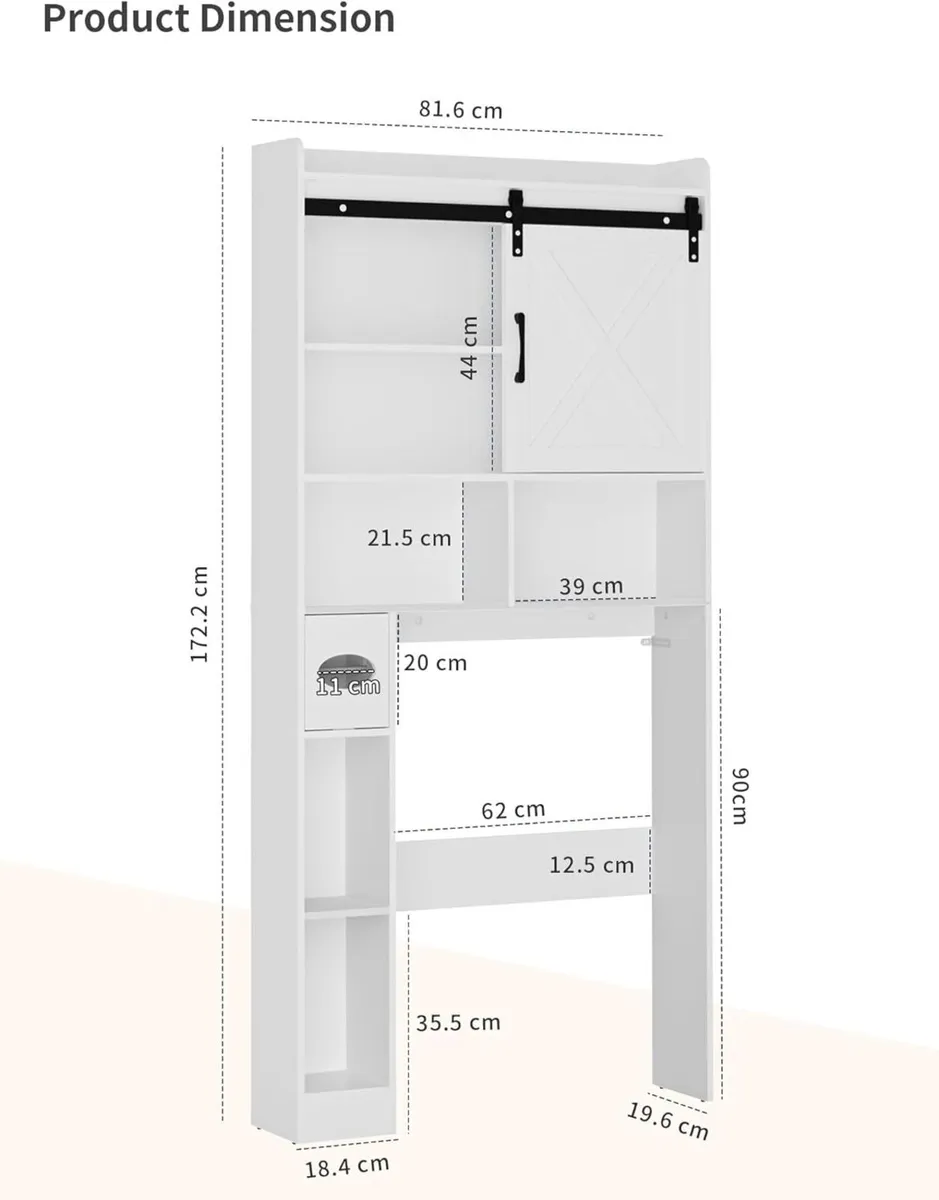 Tall Cupboard for Bathroom Cabinet Over The - Image 3